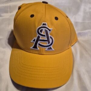 Yellow Baseball Cap with Embroidered Logo